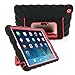 Apple iPad mini iPad mini Retina iPad mini 3 Hideaway with Stand Red Gumdrop Cases Silicone Rugged Shock Absorbing Protective Dual Layer Cover Case
