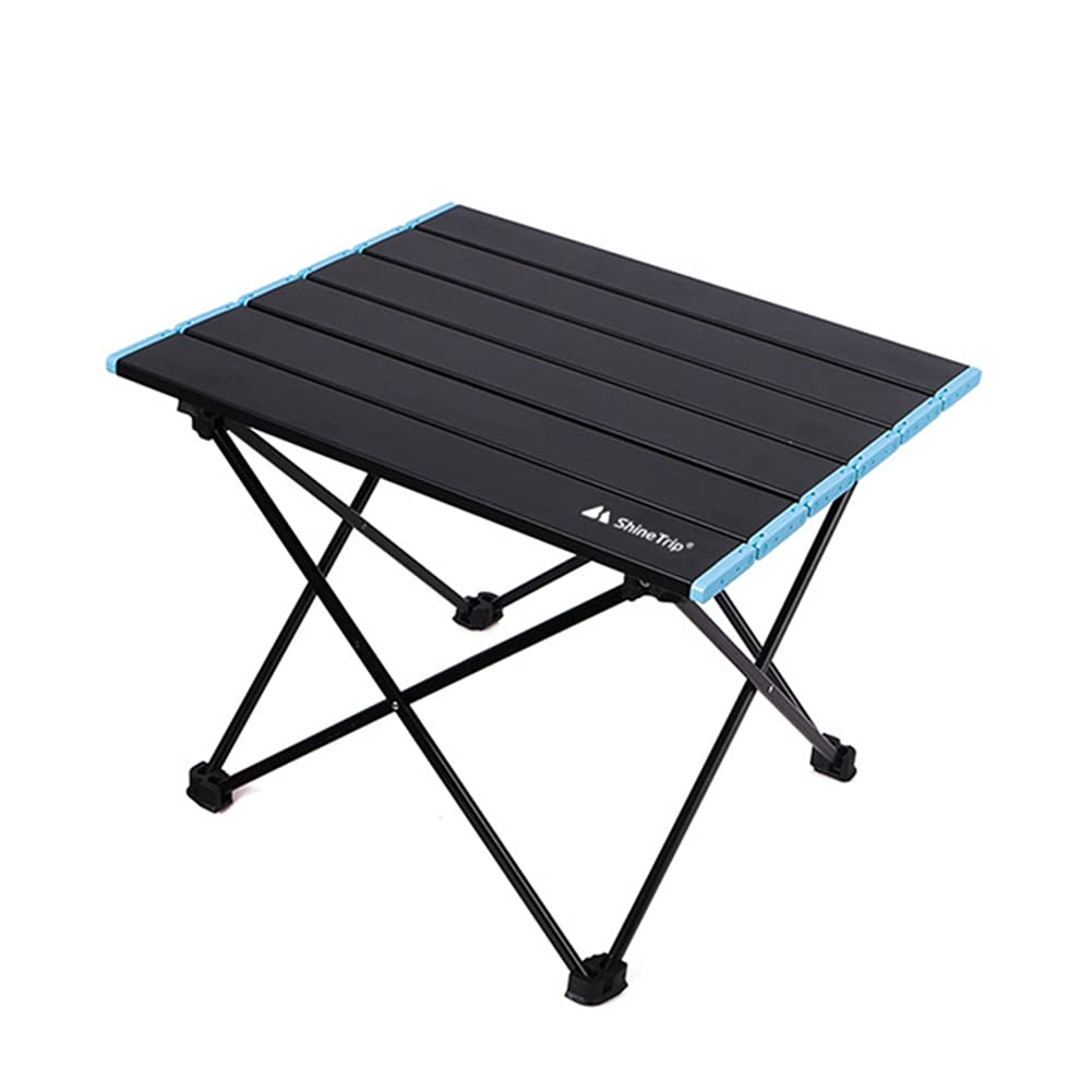 Portable Camping Table Lightweight Folding Table with Aluminum Table Top and Carry Bag for Outdoor, Picnic, Cooking, Beach, Hiking, Fishing (41 * 35 * 30cm)