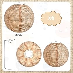 Burlap Paper Lanterns Round Chinese Paper Lanterns