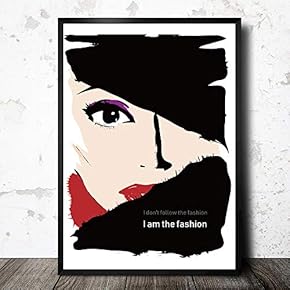 Framed Canvas Wall Art for Living Room, Bedroom Fashion Lady Canvas Prints for Home Decoration Ready to Hang - 16x24 inches