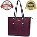 Laptop Bag for Women, Laptop Tote Bag Large Capacity Briefcase Lightweight Computer Bags Fit Up to 15.6 Inch Laptop Notebook Ultrabook,Darkberry