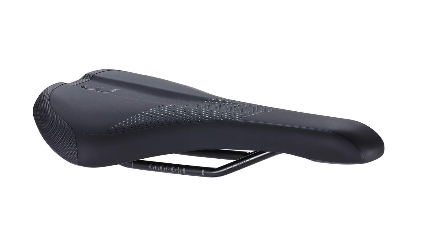 BBB Cycling Bicycle Saddle Unisex Echo 145 for Mountain Bikers, BSD-151 Saddle, Black, 155 mm