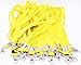 Neck Lanyards for Id Badges - LeBeila Id Badge Lanyard Bulk Order 30pcs Nylon Neck Strap for Badges, ID Holder & Cards (30pcs, Yellow)