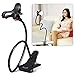 Breett Lazy Mount Cell Phone Holder, Universal Plastic Cell Phone Clip Holder, Lazy Bracket Flexible Long Arms for iPhone, GPS Devices, Fit on Desktop, Stand for Bedroom, Office, Bathroom, Kitchen, chair, wall cabinet