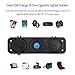 LiDiVi Dual USB Socket Charger 2.1A & 2.1A with LED Voltmeter + 12V Power Outlet+ ON-Off Toggle Switch, Four Functions Panel for Car Boat Marine RV Truck Camper Vehicle (Blue)