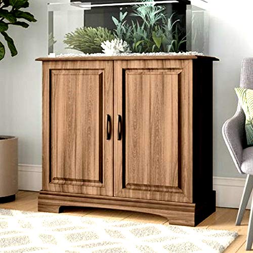 Solid Wood Aquarium Stand 37 Gallon Rustic Oak Color Rectangle – Skroutz Deals