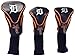 Team Golf MLB Detroit Tigers Contour Golf Club Headcovers (3 Count) Numbered 1, 3, & X, Fits Oversized Drivers, Utility, Rescue & Fairway Clubs, Velour lined for Extra Club Protection