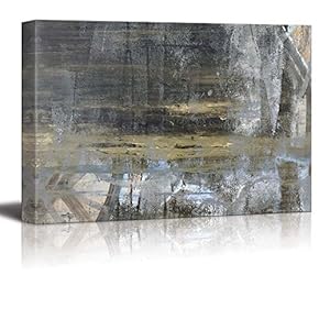 Abstract Painting of The Beach Shore with Reflection...