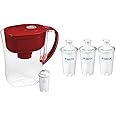 Brita Water Filter Pitcher Bundle with Standard Replacement Filters (3 Count)