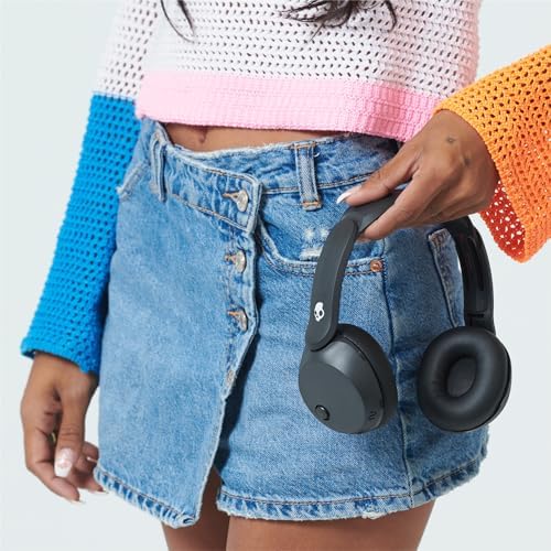 Icon 180 Wireless On-Ear Bluetooth Headphones, Up to 50 Hours Battery, Lightweight and Travel Ready, Secure Fit, Sweat and Water Resistant, Microphone iPhone Android - True Black