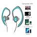 Running Headphones Over Ear Sport Earphones with MIc HD Stereo Sweatproof Earbuds with Bass for Gym Sports Workout Headsets(blue)