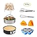 LinkingHome Pressure Cooker Accessories Set Compatible with Instant Pot 5 6 8 Qt, Steamer Basket, Springform Pan, Stackable Egg Steamer Rack, Egg Bites Mold, Egg Beater, Kitchen clip, Silicone Mitts