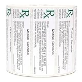 GENERIC Medical Cannabis Strain Labels 1000 pcs ROLL State Compliant Sticker Decal Marijuana, Pot, Ganja, 420, Sticky icky Identifier