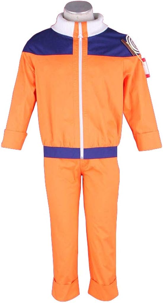 4Fun Men s Naruto Cosplay Costume Uzumaki Naruto 1st Ver Amazon co uk 