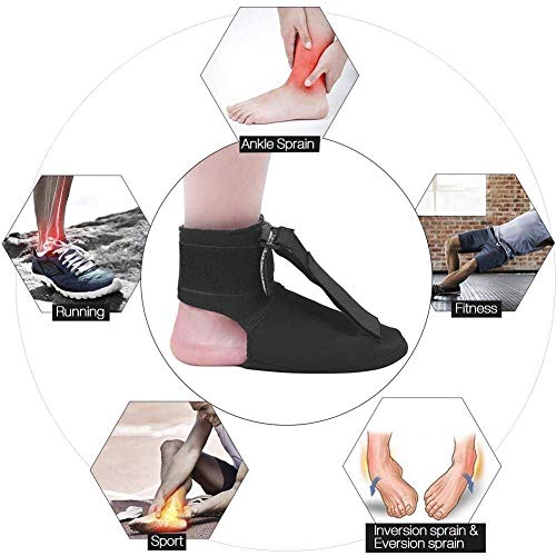 Yesbaby Adjustable Night Stretching Splint Boot Plantar Fasciitis Foot Brace Support Foot Pain Relief (Size : M)