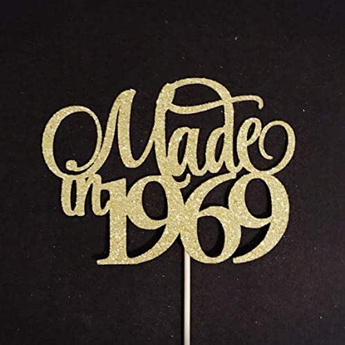 Made In 1969 Cake Topper, 50th Birthday Cake Topper, 50th