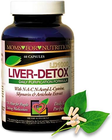 Natural Liver Clean, Women's Daily Purification Support Formula by Moms for Nutrition, with Proprietary Liver Blend of N-Acetyl-Cysteine, Milk Thistle, Alpha Lipoic Acid and More