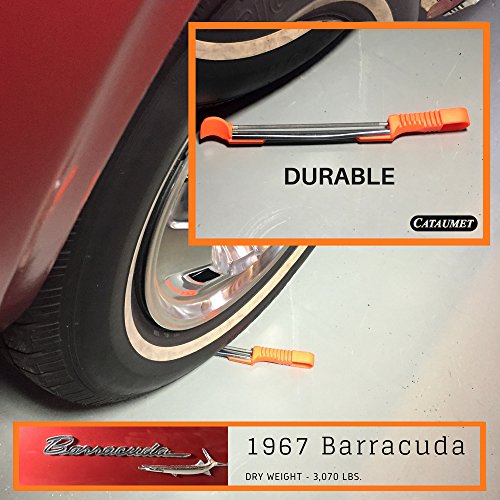 Cataumet Tree Felling Wedge, 2 Pack Set, Size 5.5” IN, Spiked ABS Plastic, Logging Supplies With One Bonus Chainsaw Sharpener File Guide, Size 7/32”