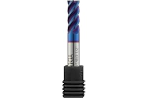 ALYICIA 5/8" Nano-Coated Tungsten Carbide End Mill, 4 Flute Micro-Grain Endmills CNC Milling Cutter Bits for Stainless Steel -HRC65