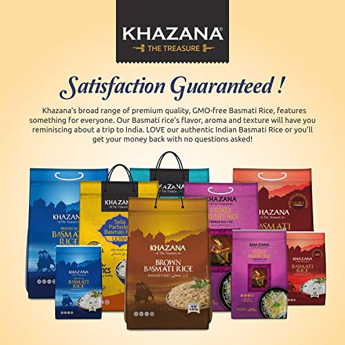 Khazana Premium Ultra Long Parboiled Basmati Rice 10lb Resealable