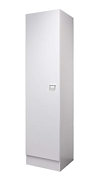 Flex-Well Hochschrank LUCCA | Geschirrschrank | 1-türig, 4 Fächer | Breite 50 cm | Weiß