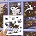 8 Pcs Christmas Stencils Template - Reusable Plastic Craft Stencils for Art Drawing Painting Spraying Window Glass Door Wood Journal Scrapbook Car Body Holiday Xmas Snowflake DIY Decoration 5x5 inch