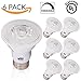 Sunco 10 Pack PAR20 LED Bulbs 50W Equivalent 7W, Dimmable 7000K Diamond White White Flood Lights, 470 LM, E26 Medium Base, IP65 Waterproof, Indoor Outdoor Flood Light - UL