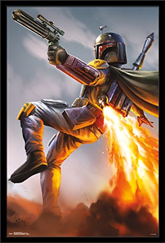 Trends International Wall Poster Star Wars Boba Fett, 22.375 x 34