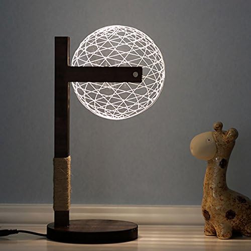 3D Desk Lamp Dimmable Stereoscopic Desktop Lamp LED Decorative Night Light