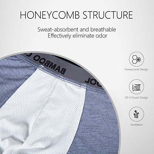 BAMBOO COOL Men’s Underwear boxer briefs Soft Comfortable Bamboo