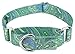 Country Brook Petz - Martingale Dog Collar - Five Paisley Collection (Green Paisley, 1 Inch, Medium)