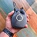 Original Lensball Bag - Protective Crystal Ball Bag - Space Grey Woven Neoprene with Velvet Interior - 80 mm