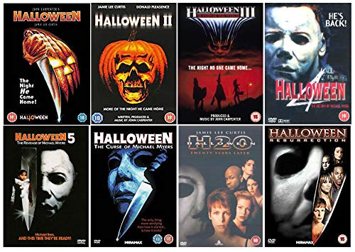 The Complete Halloween 1 - 8 Collection:Halloween/Halloween 2/3:Season of the Witch /The Return Of Michael Myers/The Revenge Of Michael Myers /The Curse Of Michael Myers /H20 /Resurrection