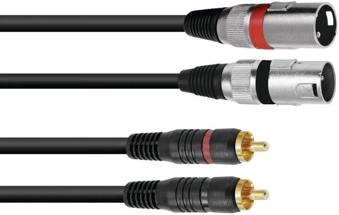 OMNITRONIC 3022522E XC2 60 2x XLR (M) Cable 6 m