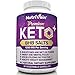 Nutrivein Keto Diet Pills 1250mg - Advanced Ketogenic Diet Supplement - BHB Salts Exogenous Ketones Capsules - Effective Ketosis Best Keto Diet, Mental Focus and Energy, 60 Capsules