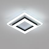SENQIU 24W LED Ceiling Light Square Modern 6500K 2700LM 20x20 cm view 1