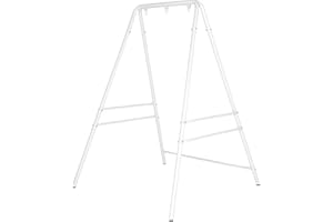 ONCLOUD Outdoor Hanging Chair Stand, Heavy-Duty 450 LBS Support Outdoor Hammock Chair Stand for Patio, Garden, and Backyard, White