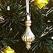 glasburg Mercury Glass Christmas Drop Finial Ornaments Antique Silver(9 Ornaments)