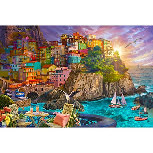 Lavievert 1000 Piece Jigsaw Puzzle Game for Adults and Kids - Cinque Terre