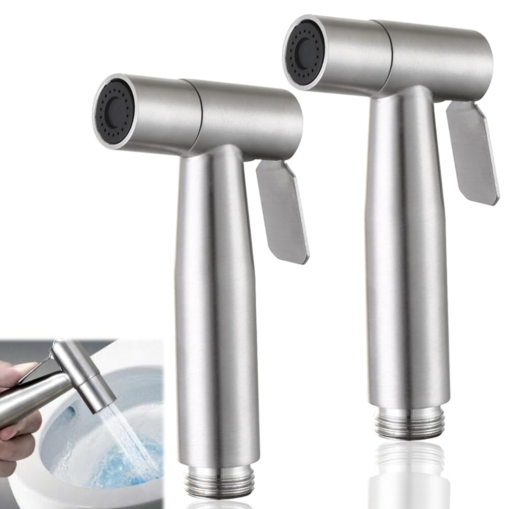 2 Pack Bidet Hand Shower, Bathroom Sink Hand Shower, Handheld Bidet Sprayer for Bathroom and Kitchen