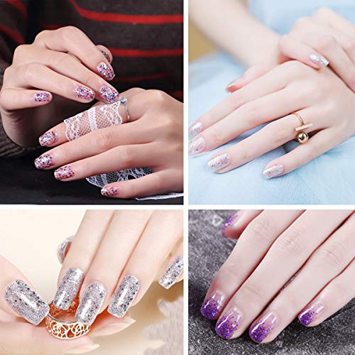 Skymore 6pcs Nail Polish Set, Water-Based Peel-Off Gel Nail Lacquer Kit Beauty Gloss Non-toxic Nail Care Art Set For Women Lady Girls 708