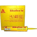 Sika, Sikaflex 1A, One Part Polyurethane, Elastomeric Sealant/Adhesive, Premium Grade High Performance, Moisture-Cured, Non-Sag, 10.3 Fl Oz Capacity, COLOR: WHITE, 3 Pack