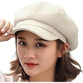 Womens 8 Panel Wool-Blend Newsboy-Cap Winter Cabbie Beret Cap Gatsby Ivy Painter Hat Pageboy Caps