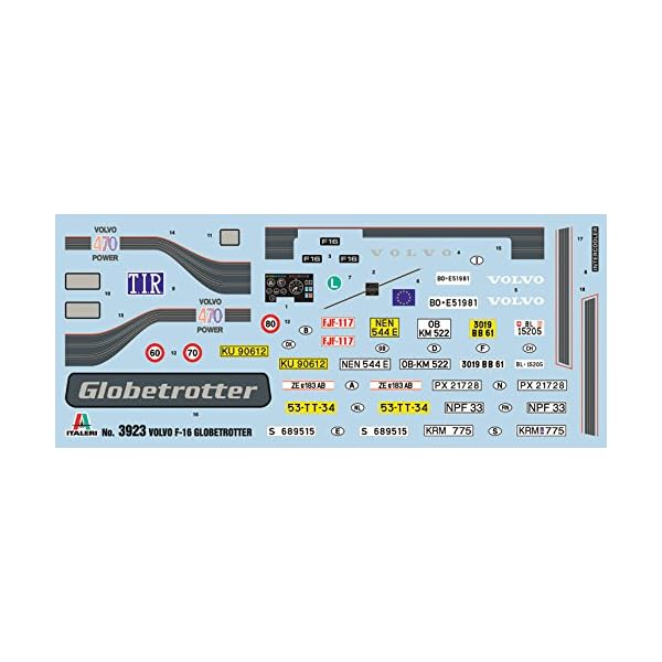 Italeri 3923 F 16 Volvo Italien 1:24 F-16 Globetrotter, Mehrfarbig – Bild 4