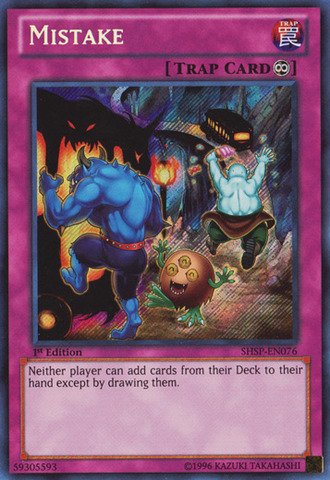 Yu-Gi-Oh! - Mistake (SHSP-EN076) - Shadow Specters - Unlimited Edition - Secret Rare