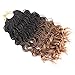 DAIRESS (6 Packs) 14Inch 35strands Wavy Senegalese Twist Crochet Hair Braids Wavy Ends Free Synthetic Hair Extensions Curly Crochet Twist Braiding Hair (#27)