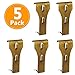 Rustproof Brick Wall Hangers - 5 Pack Heavy Duty Hooks for Hanging Decorations, Lights, Pictures - Fits 2-1/4 to 2-3/8 Inch Bricks - Indoor/Outdoor