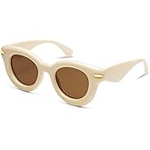 Appassal Cute Round Sunglasses for Women Men Trendy Chunky Thick Inflated Shades AP3695