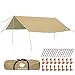 ANYOO Camping Tarp Shelter Lightweight Hammock Rain Fly Waterproof Durable Portable Compact for Fishing Beach Picnic