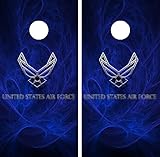 C63 USAF Air Force Cornhole Laminated Decal WRAP Set Decals Board Boards Vinyl Sticker Stickers Bean Bag Game Wraps Vinyl Graphic Tint Image Corn Hole